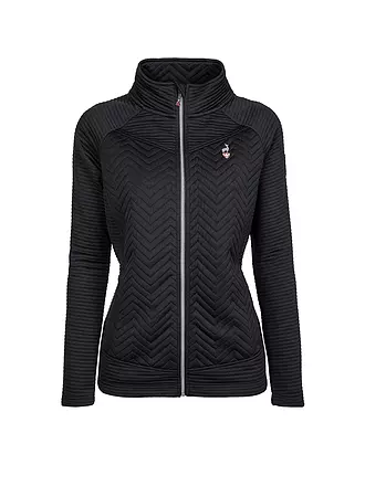AULP | Chaqueta polar de mujer Simix Jaquard | schwarz